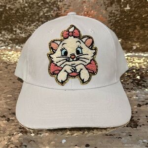 Disney Aristocats Marie White w/Pink Bow Ball Cap